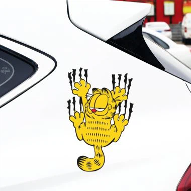 Etiqueta de vinilo de dibujos animados